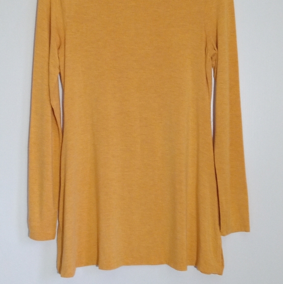 Halston modal heather long sleeve tunic women's size XXS - Picture 2 of 6